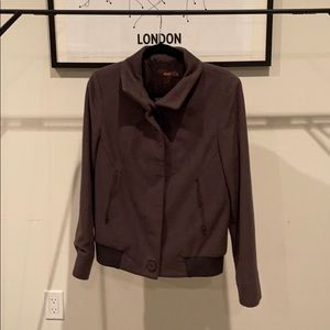 Reiss Fleece Bomber Jacket